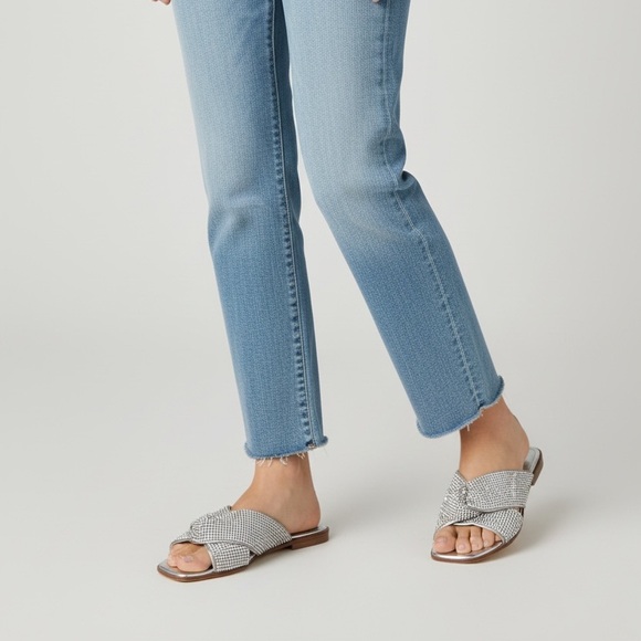 NEW SAM‎ EDELMAN SILVER SANDALS 8.5 - Picture 3 of 8